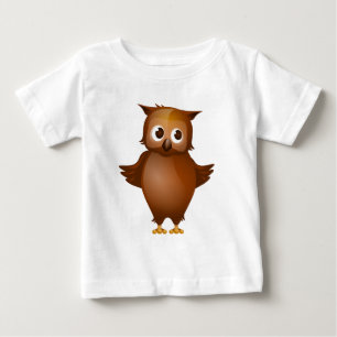 Editable Background - Cute Brown Owl