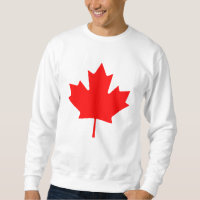 Editable Background Red Canada Maple Leaf Souvenir