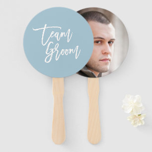 Editable Background White Brush Script Team Groom Handwaaier