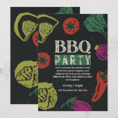 Editable Backyard BBQ Game Night Invitation  Kaart (Voorkant / Achterkant)
