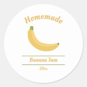Editable Banana Jam Label Sticker (Voorkant)