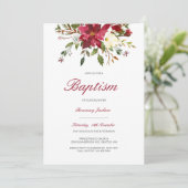 Editable Baptism Invitation, Custom Baptism Invita Kaart (Staand voorkant)