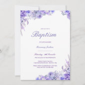 Editable Baptism Invitation, Custom Baptism Invita Kaart (Voorkant)
