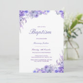 Editable Baptism Invitation, Custom Baptism Invita Kaart (Staand voorkant)