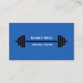 Editable Barbell Personal Trainer Visitekaartje (Voorkant)
