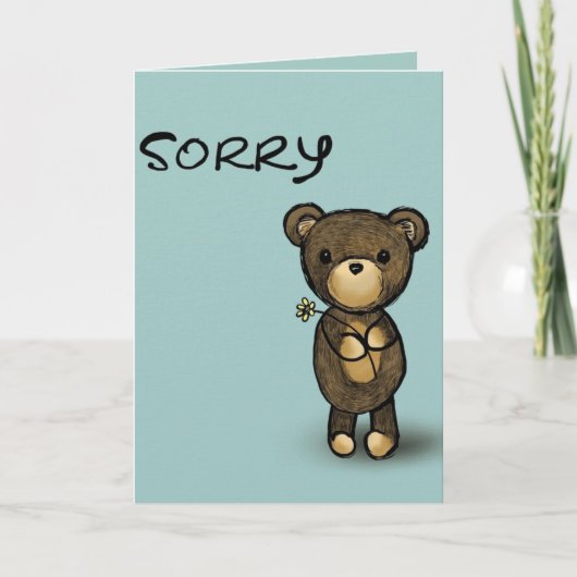 Editable Beer met ventilator Sorry Kaart (Voorkant)