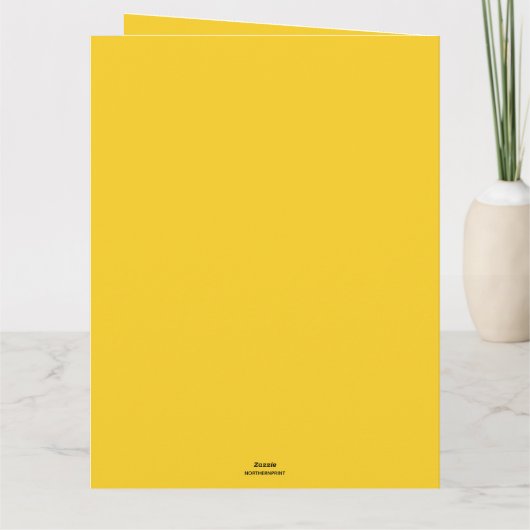 Editable Bees and a Beehive Greeting Kaart (Achterkant)