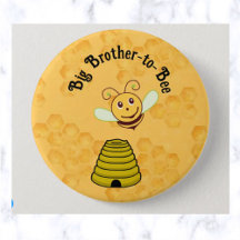 Editable Big Brother-to-Bee Bumblebee Baby shower