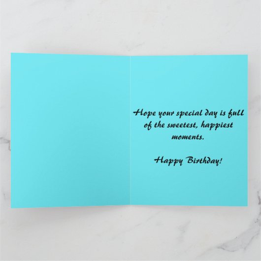 Editable Birds in a Tree Greeting Kaart (Binnen)