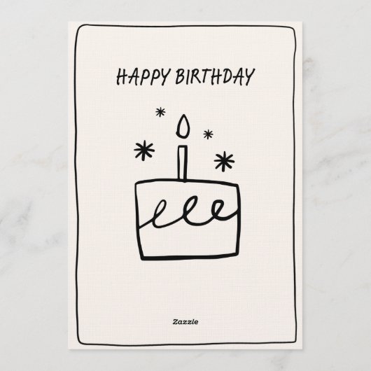 Editable Birthday Invitation – Colorful Party Temp Kaart (Achterkant)