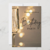 Editable Birthday Party Invitations Kaart (Achterkant)