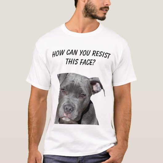 Editable Black Pitbull T-shirt (Voorkant)