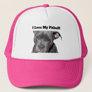 Editable Black Pitbull Trucker Pet