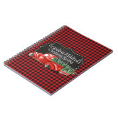 Editable Black Red Buffalo Pset Red Truck Notitieboek (Linkerzijde)