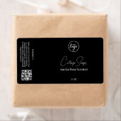 Editable Black Soap Packaging Labels (Insitu)