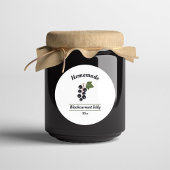 Editable Blackcurrant Jelly Label Sticker