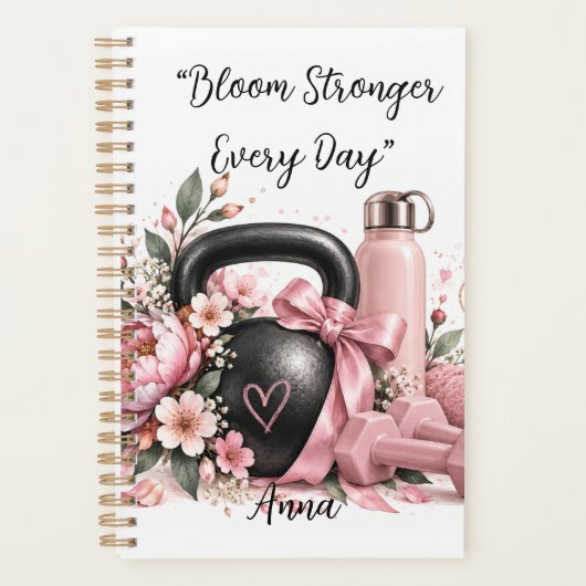 Editable Bloom Sterker Elke Dag Planner (Voorkant)