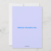 Editable Blue Butterflies and Swirls Kaart (Achterkant)