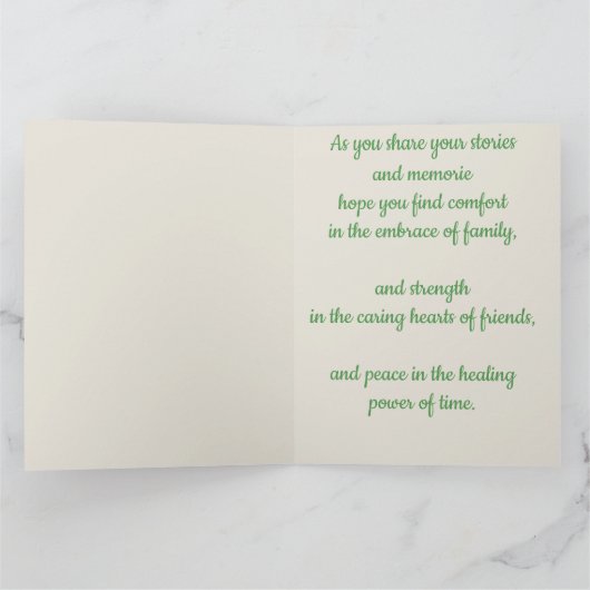 Editable Blue Butterfly and Flowers Kaart (Binnen)