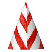 Editable Blue Truck Thormed Red Stripe Feesthoedjes (Achterkant)