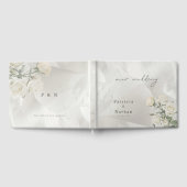 Editable Blush Rose Botanical Wedding Gastenboek (Volledig)