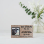 Editable Boerderij Animal Company Foto Visitekaartje (Staand voorkant)