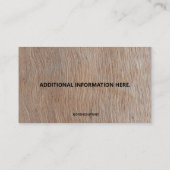 Editable Boerderij Animal Company Foto Visitekaartje (Achterkant)