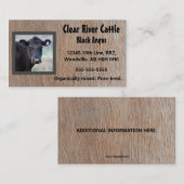 Editable Boerderij Animal Company Foto Visitekaartje (Voorkant / Achterkant)