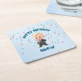 Editable Boss Baby Paper Coaster Kartonnen Onderzetters (Schuin)