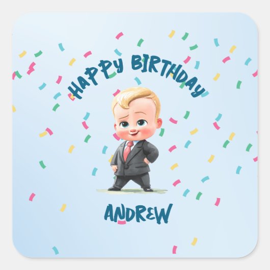 Editable Boss Baby Sticker (Voorkant)