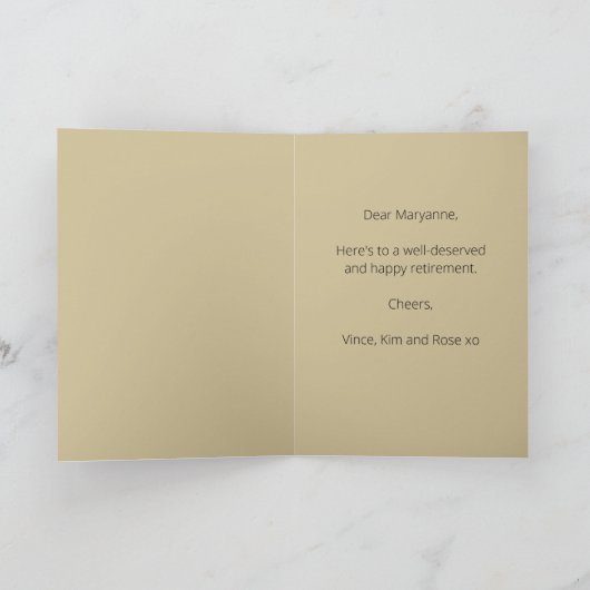 Editable Botanical Dwarf Iris Greeting Kaart (Binnen)