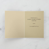 Editable Botanical Tall Browallia Greeting Kaart (Binnen)