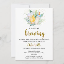 Editable Boy is Brouwen Baby shower Invitation