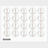 Editable Bread citeert Klassieke Ronde Sticker (Vel)