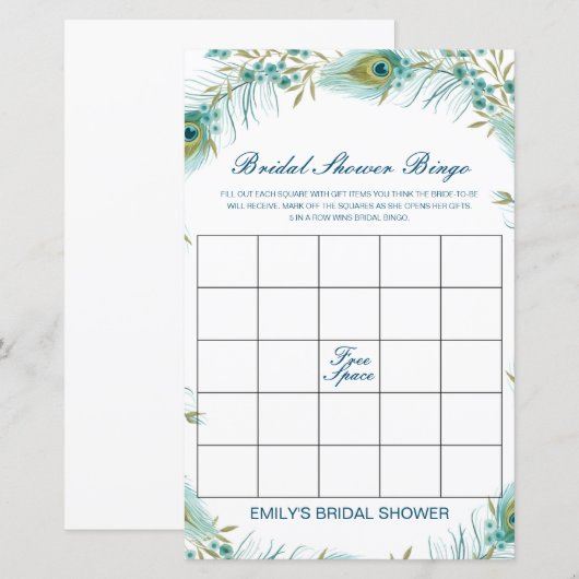 Editable Bridal Bingo Bridal Shower Game PRINTED (Voorkant / Achterkant)