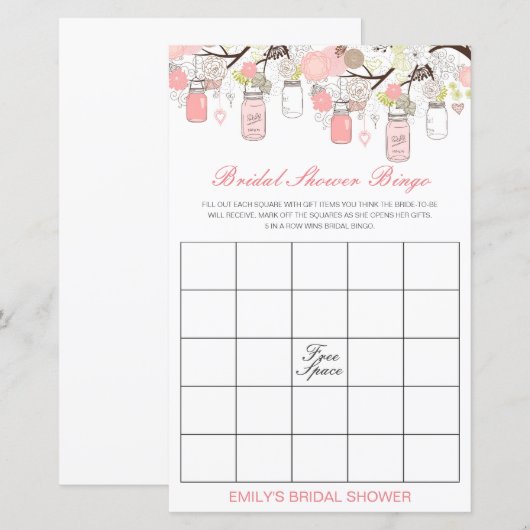 Editable Bridal Bingo Vrijgezellenfeest Game PRINT (Voorkant / Achterkant)