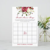 Editable Bridal Bingo Vrijgezellenfeest Game PRINT (Staand voorkant)