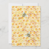 Editable Bride to Bee Bridal Shower Invitation Kaart (Achterkant)