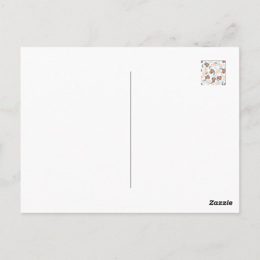 Editable brood toast quote briefkaart (Achterkant)