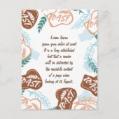 Editable brood toast quote briefkaart (Voorkant)