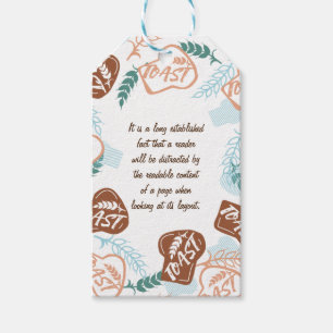Editable brood toast quote cadeaulabel
