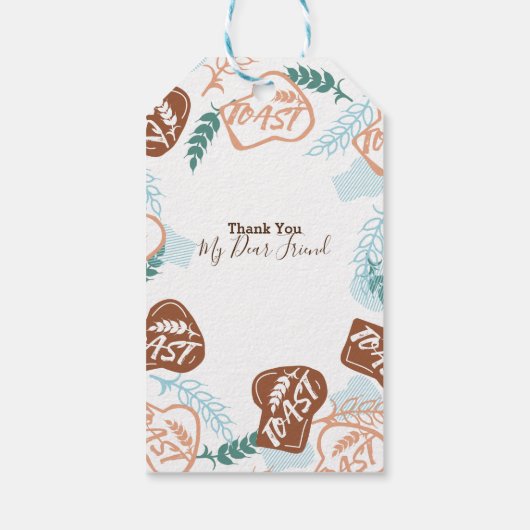 Editable brood toast quote cadeaulabel (Achterkant)