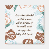Editable brood toast quote magneet (Voorkant)