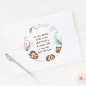 Editable brood toast quote ronde sticker (Envelop)