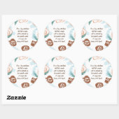 Editable brood toast quote ronde sticker (Vel)