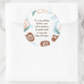 Editable brood toast quote ronde sticker (Tas)