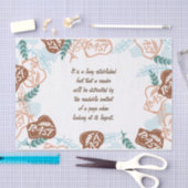 Editable brood toast quote tissuepapier (Craft)