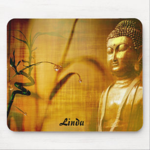 Editable Buddha en Bamboo Muismat