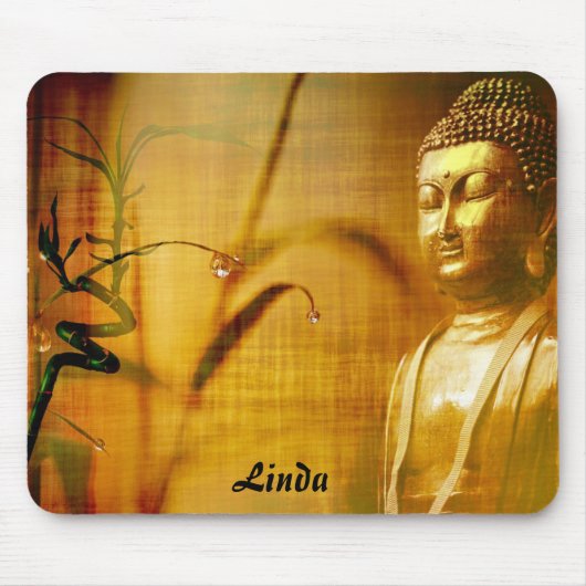 Editable Buddha en Bamboo Muismat (Voorkant)