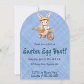 Editable Bunny Easter Egg Hunt Kaart (Voorkant)